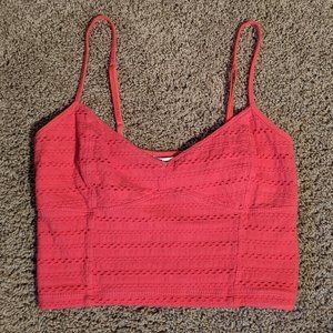 Cute orange crop top